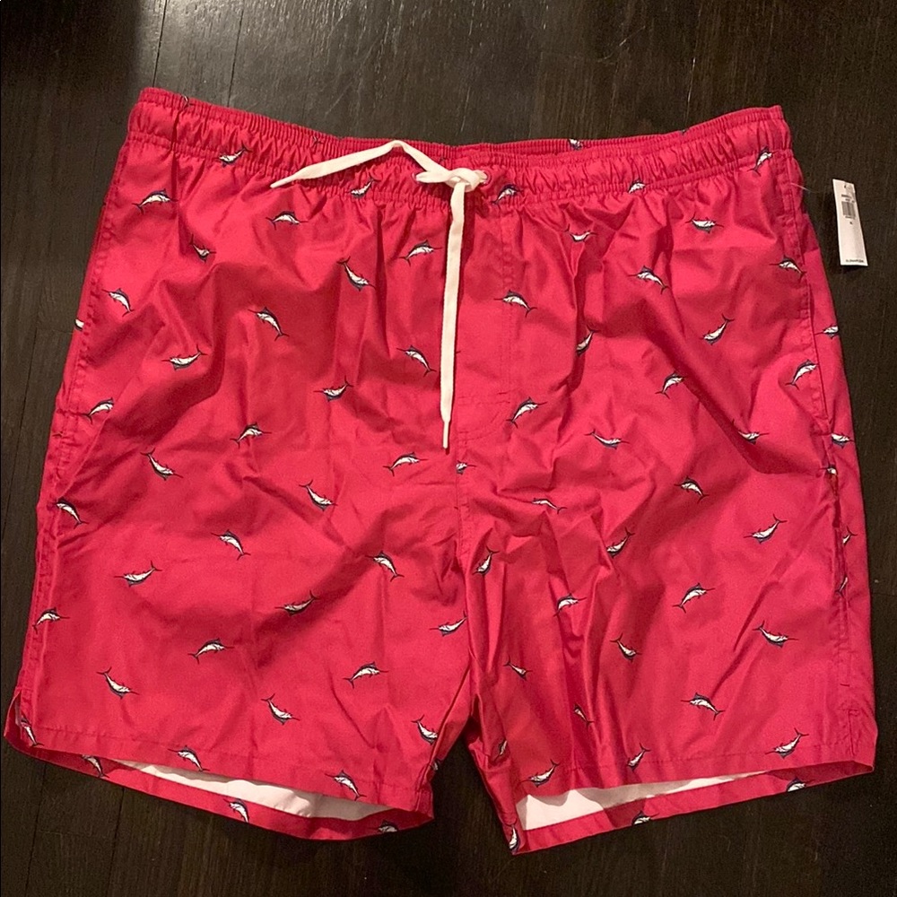 Old Navy Pink Swim Trunks Quick-Dry Elastic Waist
